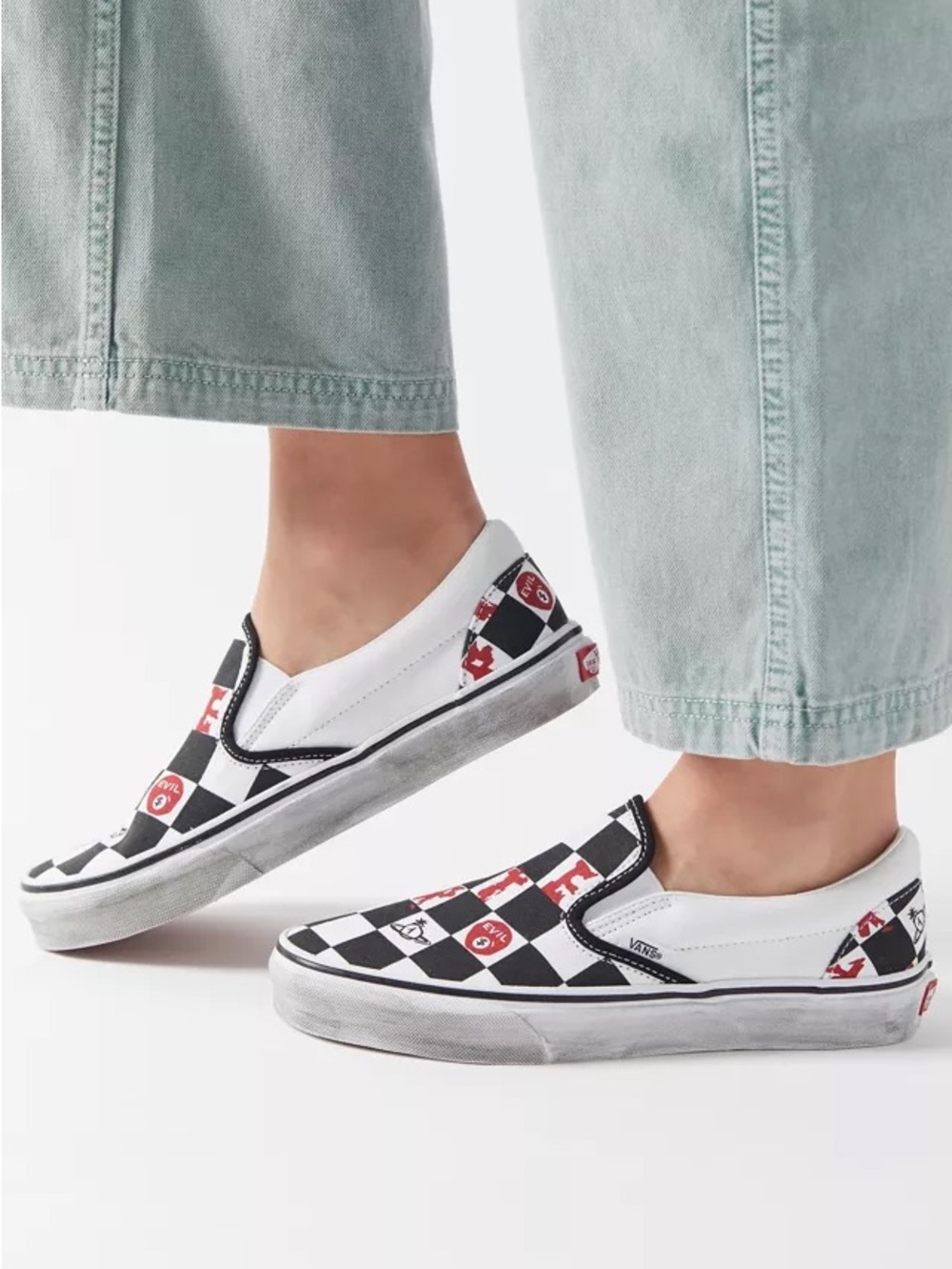 Vans x Vivienne Westwood Collab Checkered Slip ons women’s 7.5 / men’s 6 - Picture 8 of 8